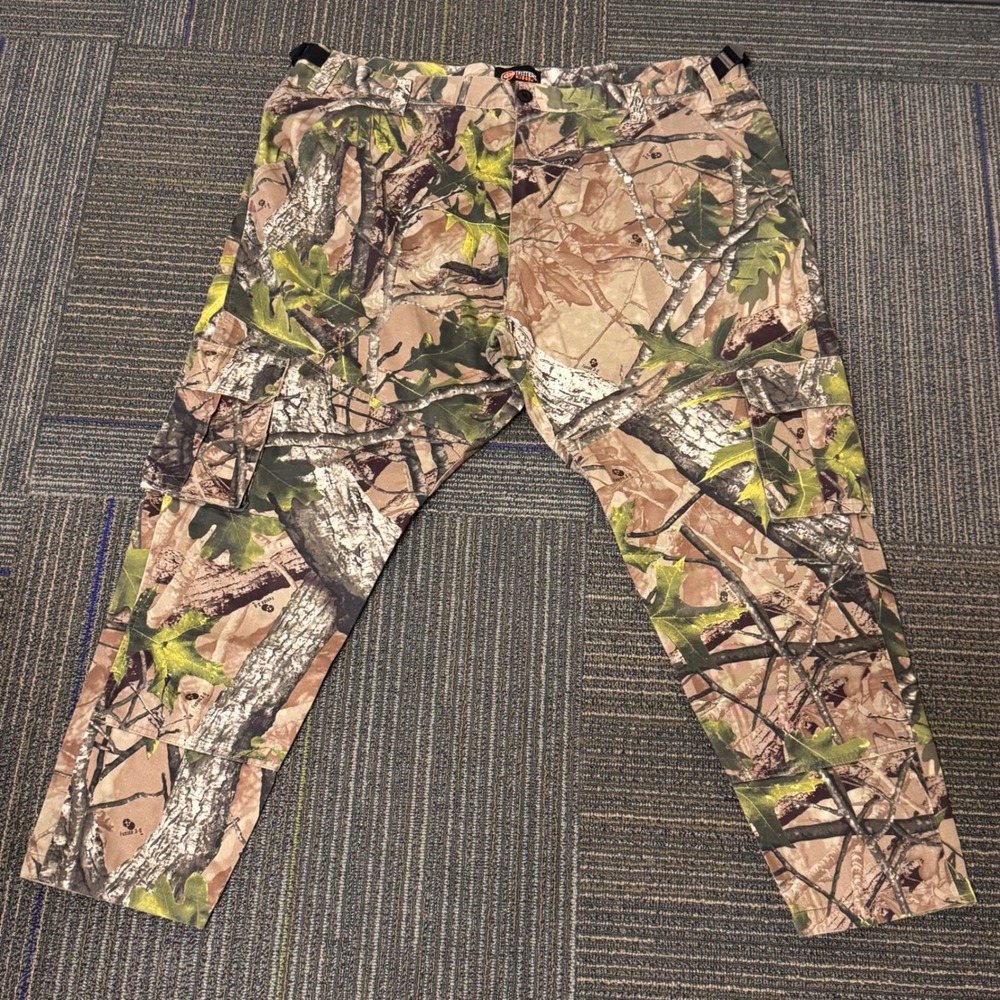 Outfitters Ridge Camo Cargo Pants Adjustable Waist Hunting Outdoors 2XL